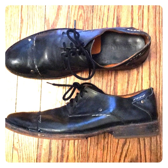 Bed Stu Blue Black Leather Oxfords - Picture 3 of 8